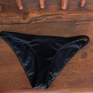 L*Space Black Ribbed Bikini Bottom